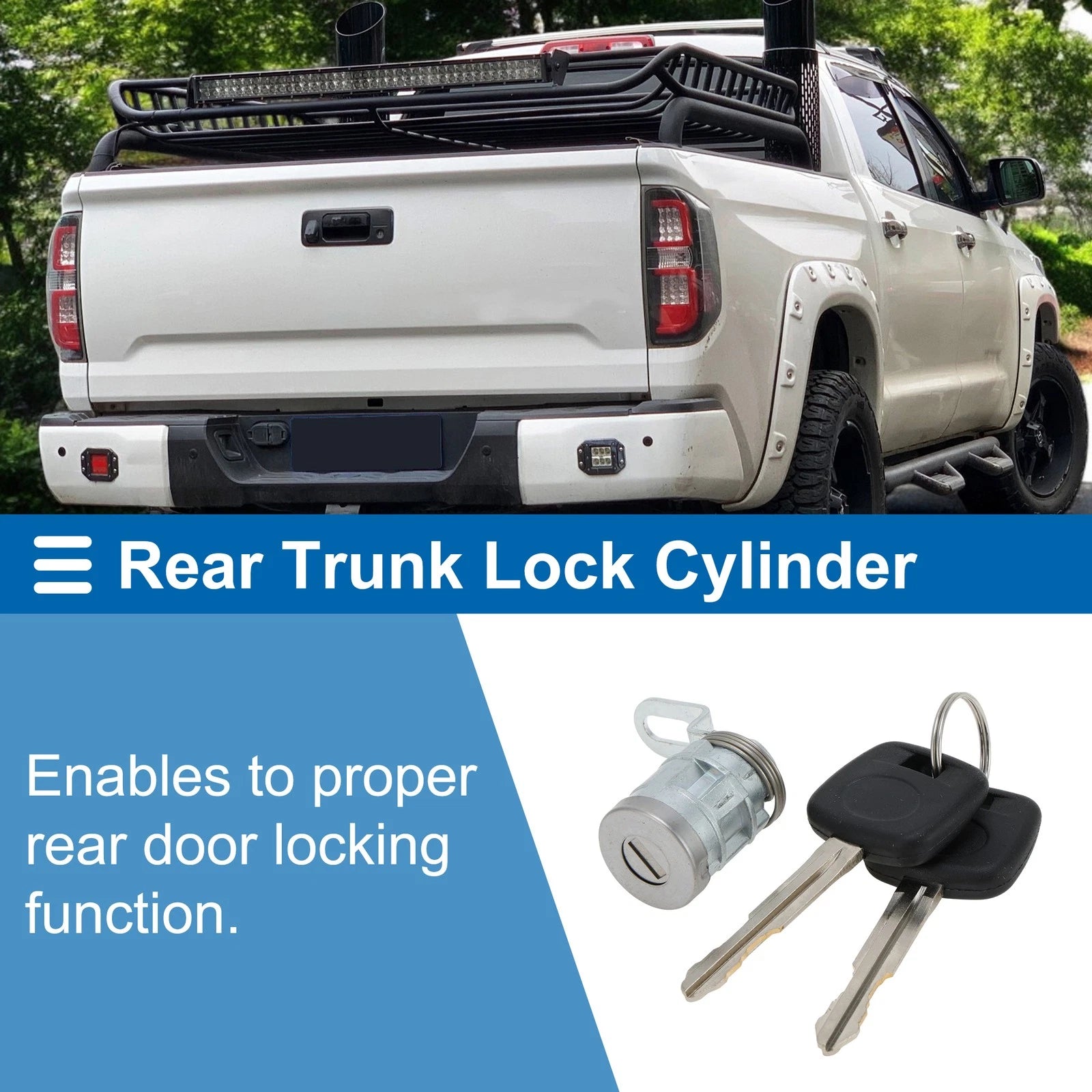Trunk Lock Cylinder Replacement for Toyota Tundra (2014–2021)