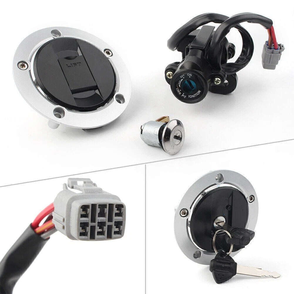 Ignition Switch Fuel Gas Tank Cap Lock Key for Suzuki GSXR600 750 (2006–2016)