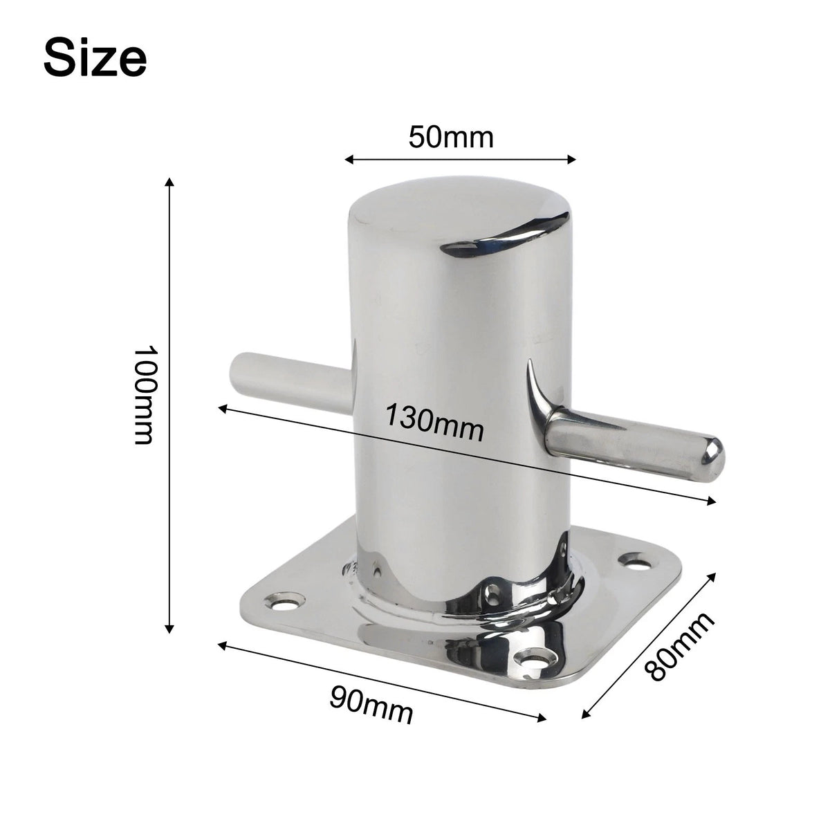 60mm Polished Stainless Steel Mooring Column for Diverse Applications