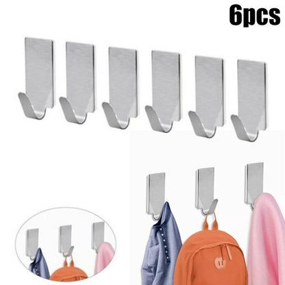 Hanger Wall Hook for Household Supplies (1.5x3.5cm) Silver