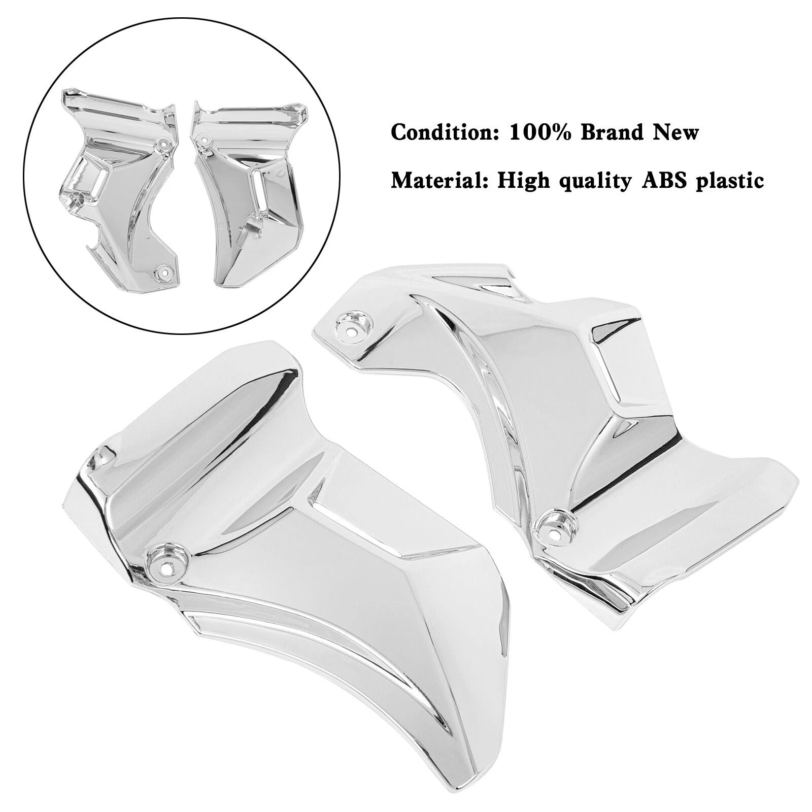 Gas Tank Side Trim Cover Panel for Kawasaki Z900RS (2018–2023) Silver