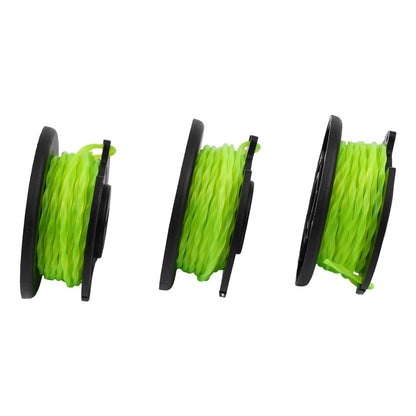 3 Pack 2mm Thread Spool for 18V Battery Power