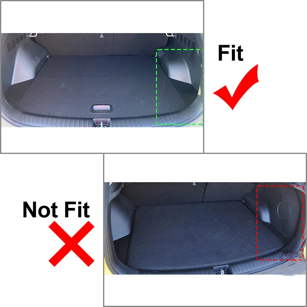 Cargo Boot Liner Mat for Kia Seltos (2020–2022) - Black 1 PC