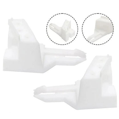 Set of 2 Front Bumper Retainer Brackets for Mitsubishi Lancer (2008–2017) 6400A851, 6400A852