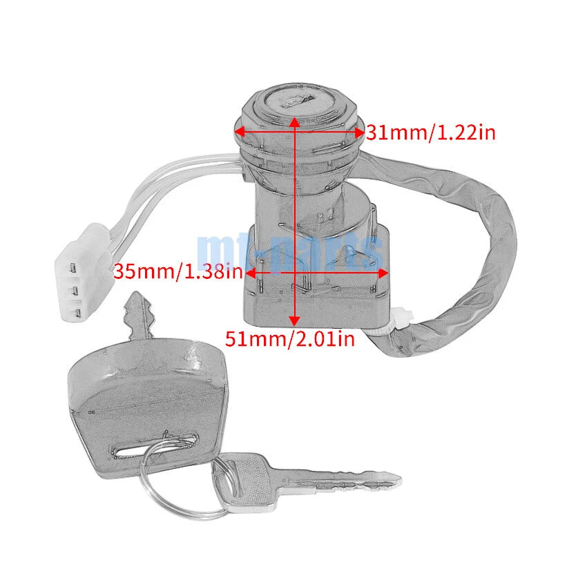 Ignition Switch & Keys for Arctic Cat 400 (2001–2007) / 500 (2000–2007)
