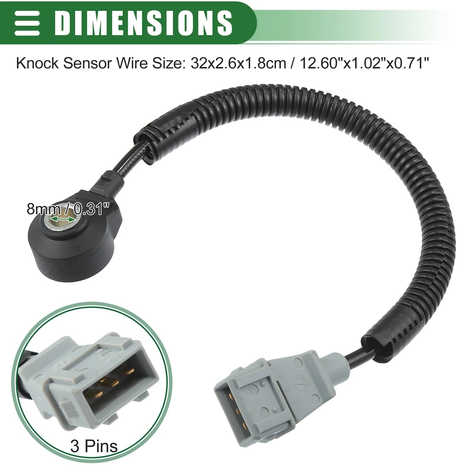 Ignition Knock Sensor for Hyundai Santa Fe (2001–2006) Replacement OEM