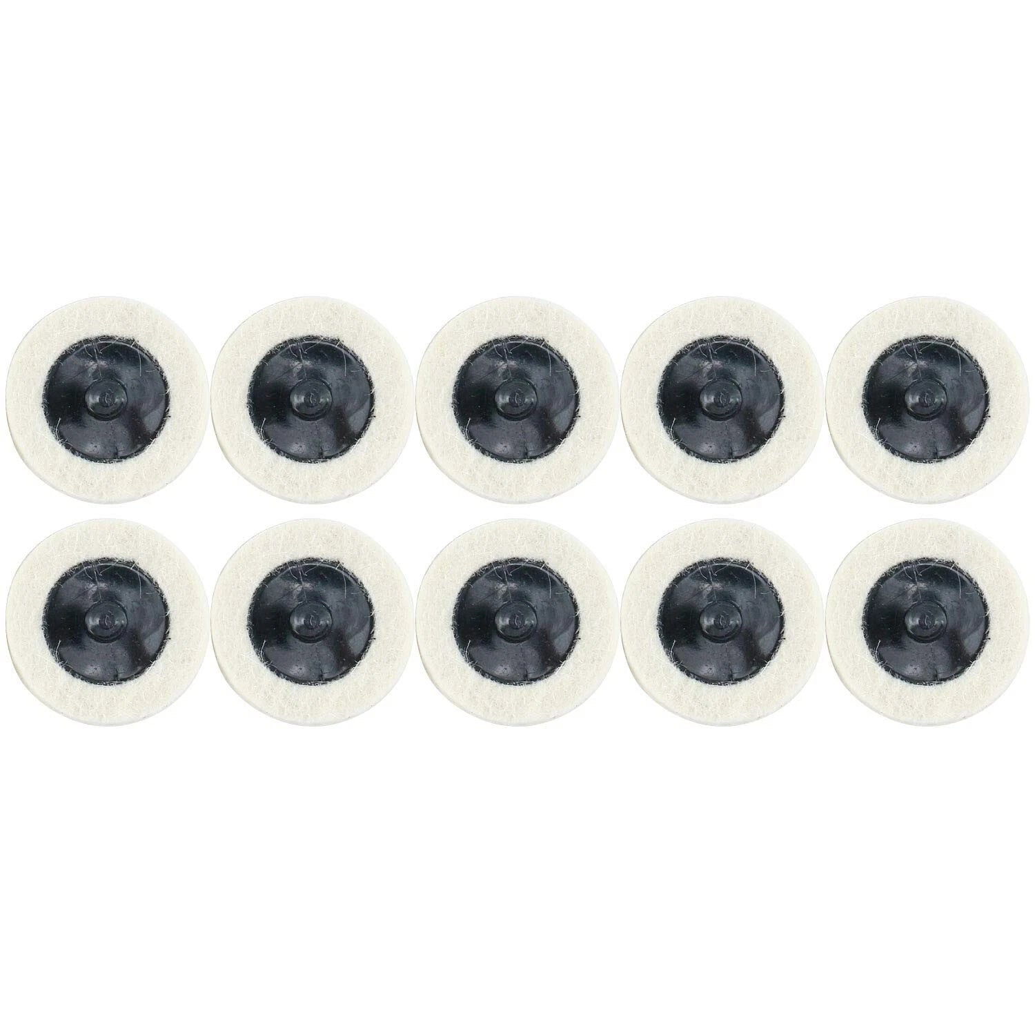 10Pcs 2" Wool Polishing Buffing Pad Wheel for Automotive Detailing