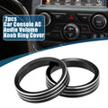 Console Audio Volume Knob Ring Cover Set for Jeep Grand Cherokee (2014–2020)