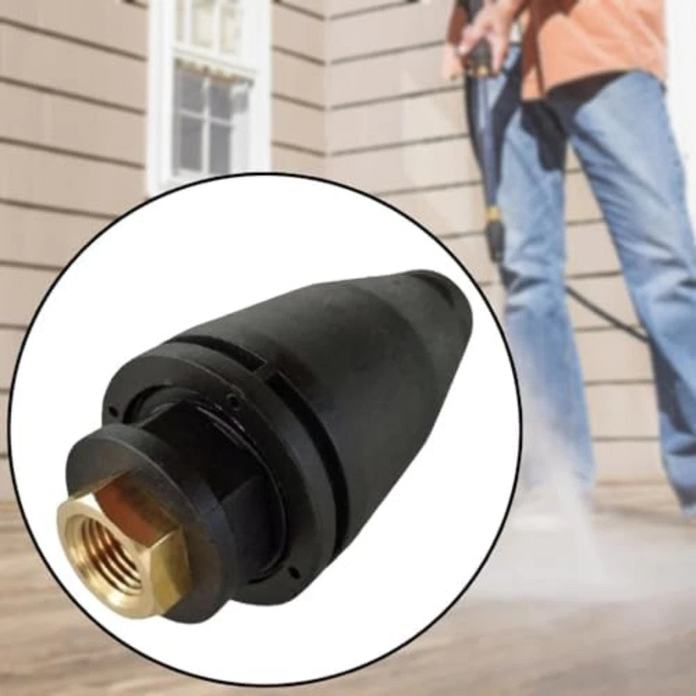 Rotating Turbo Nozzle with 14 Inch Quick Connector for Multiple Cleaning Jobs