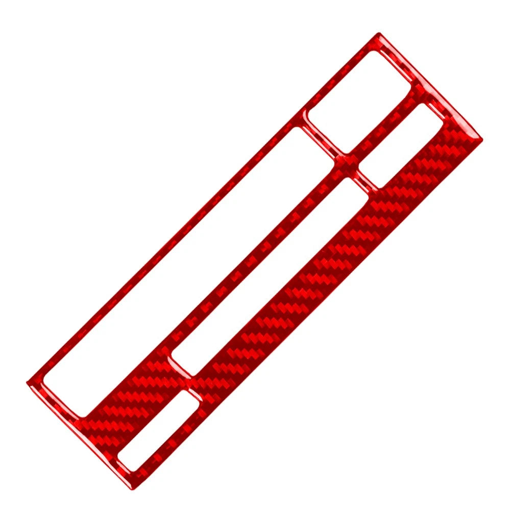 Carbon Fiber Red CD Button Panel Trim For BMW 3 Series E36 1994-1996