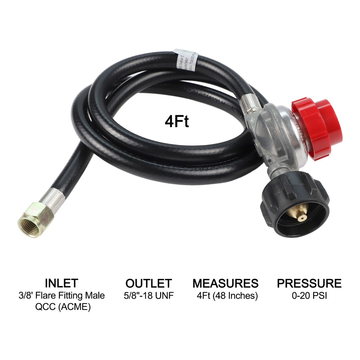 Adjustable Pressure Regulator for Propane Cooking Burners