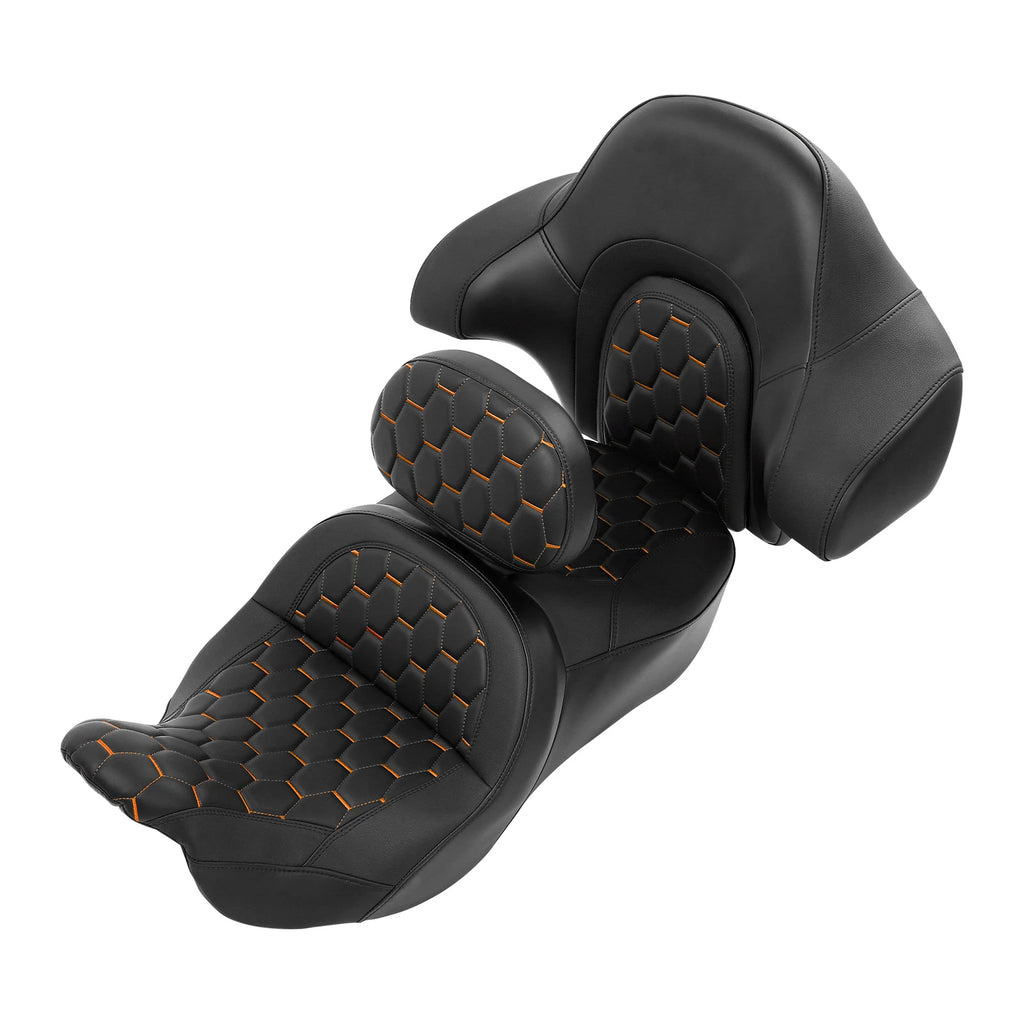 Rider Driver Passenger Seat & Backrest for Harley Electra Glide (2014–2023)