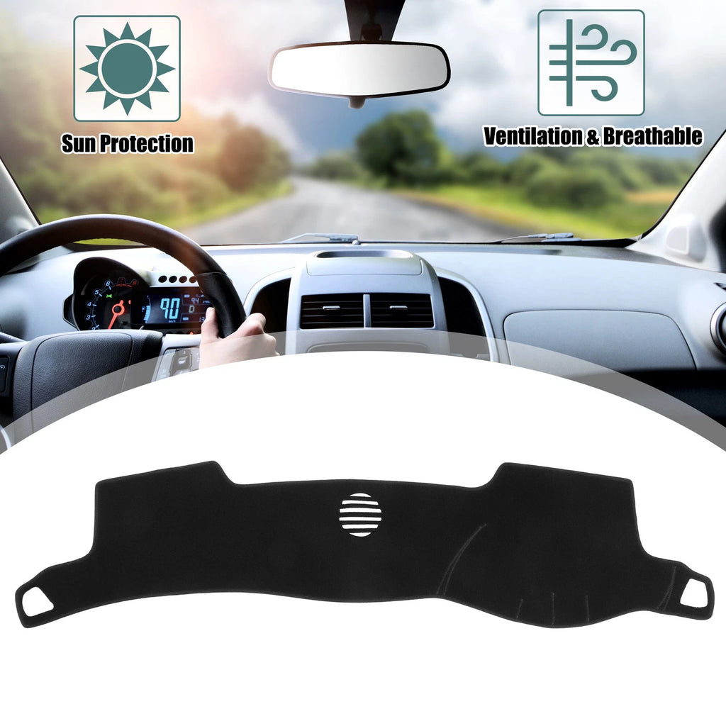 Dashboard Cover Black Polyester Mat Protector for Toyota Crown (2004–2008)