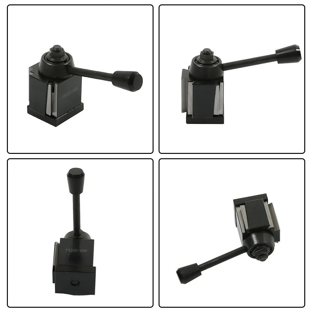 3Pcs Wedge Type Quick Change Tool Post Holder for Lathe Up to 8"