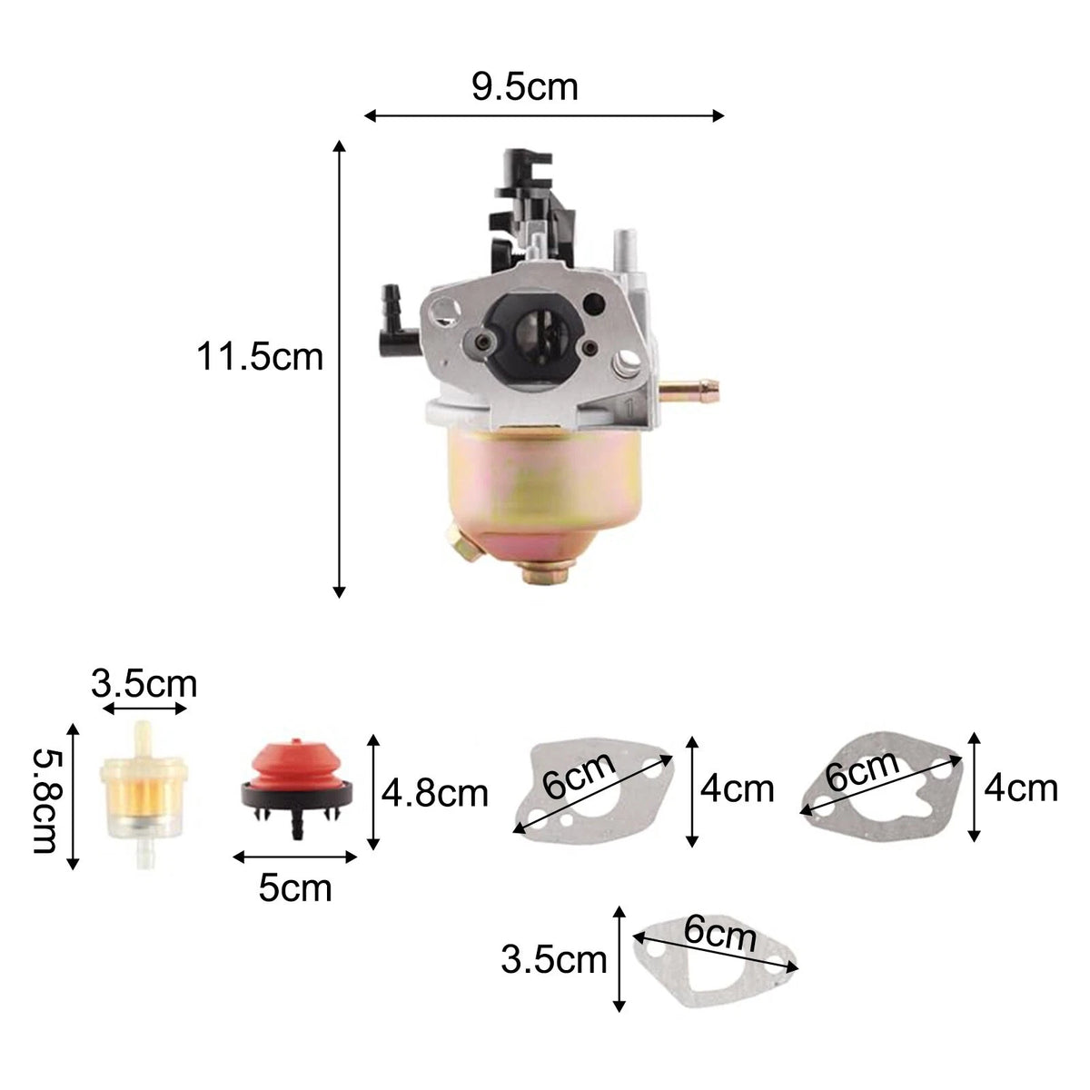 Carburetor for Mountfield Lawn Mower HP414, SP414, RS100