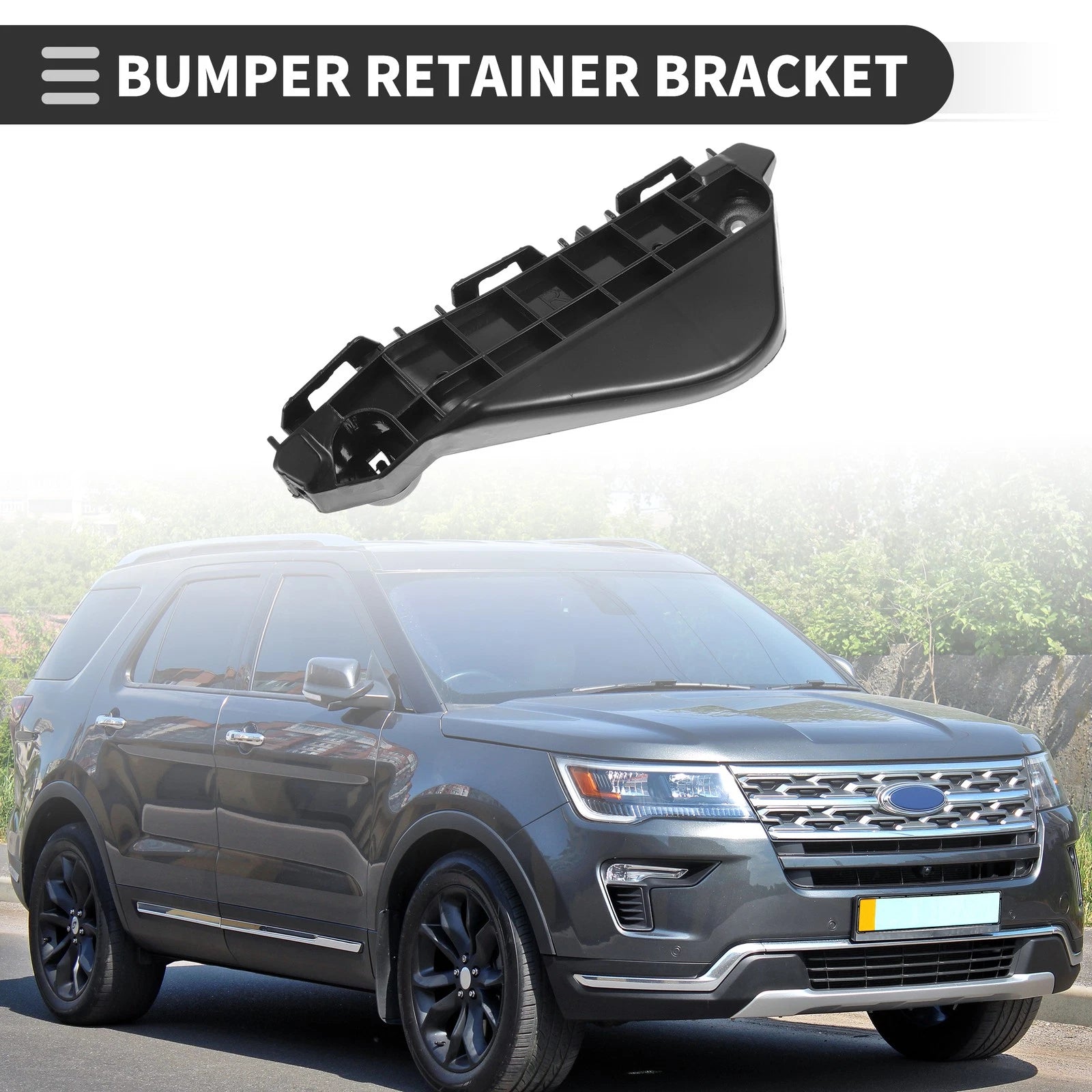 Right Front Bumper Retainer Bracket Replacement for Toyota Yaris Hatchback (2012–2018)