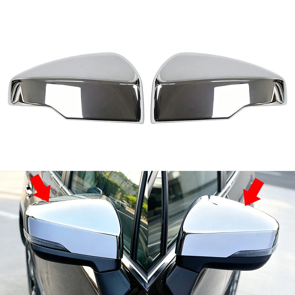 Chrome Mirror Caps for Subaru Forester (2019–2024)