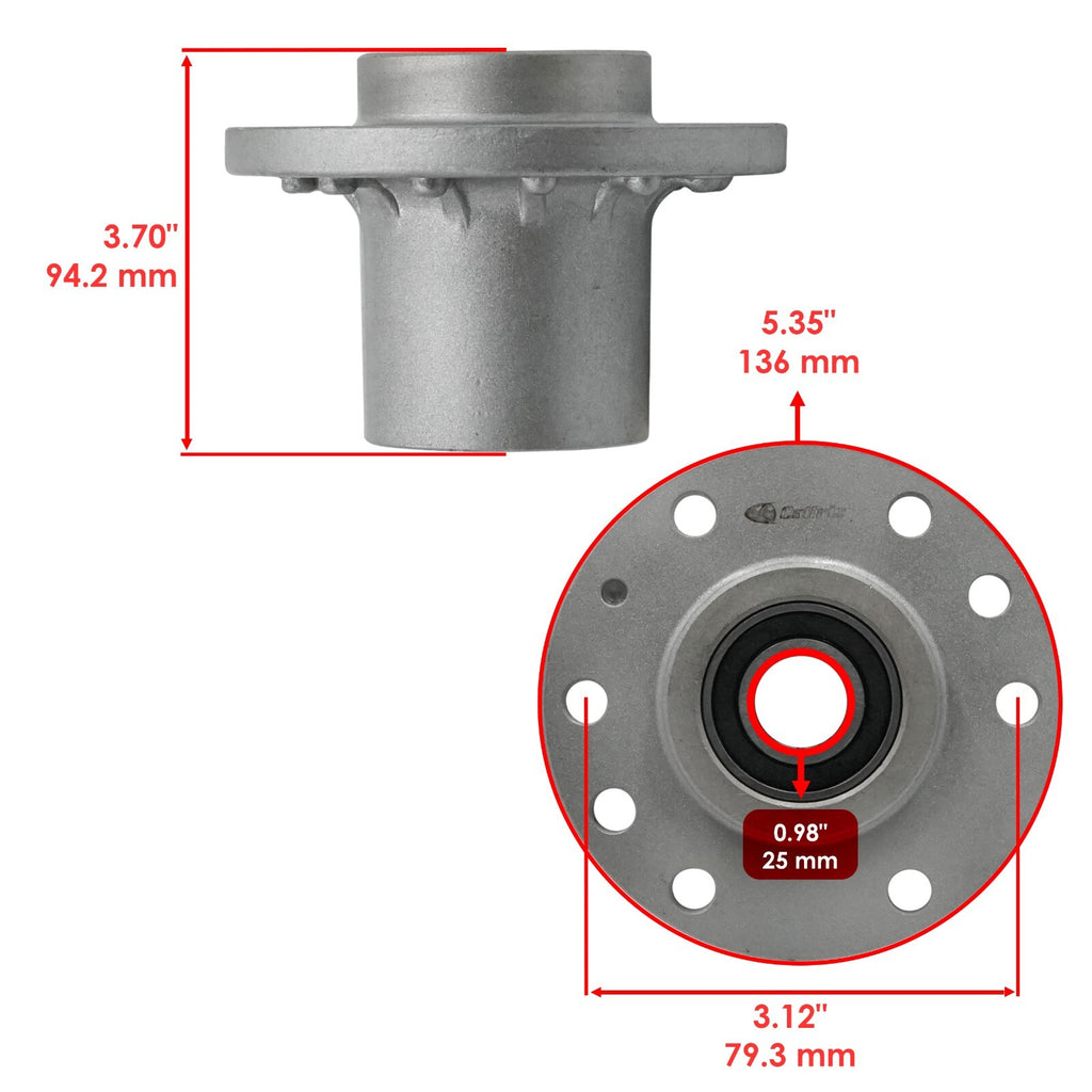 Deck Spindle Replacement 48 Inch for Exmark TTS16KA483 TTS20KAE483 (1996–2024)