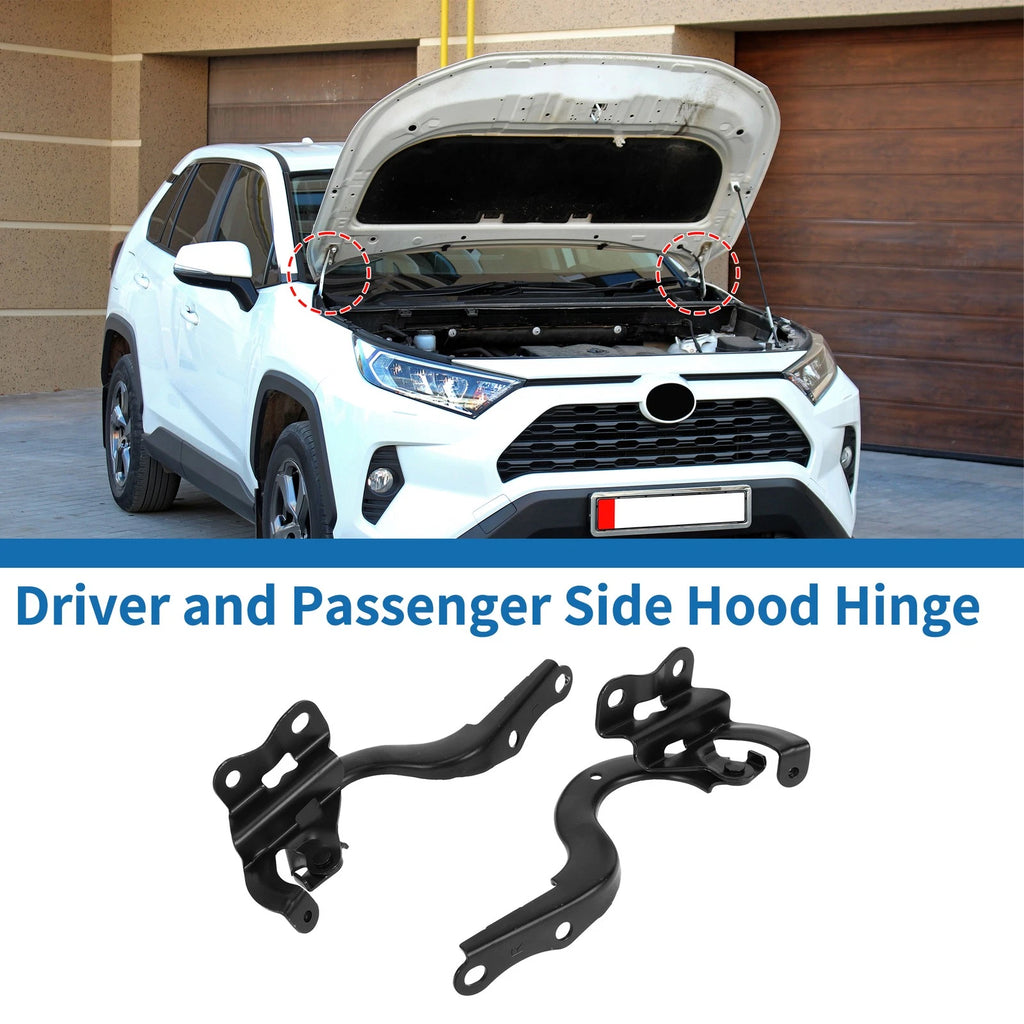 Hood Hinges Front Left Right Replacement for Toyota Corolla 2017–2019