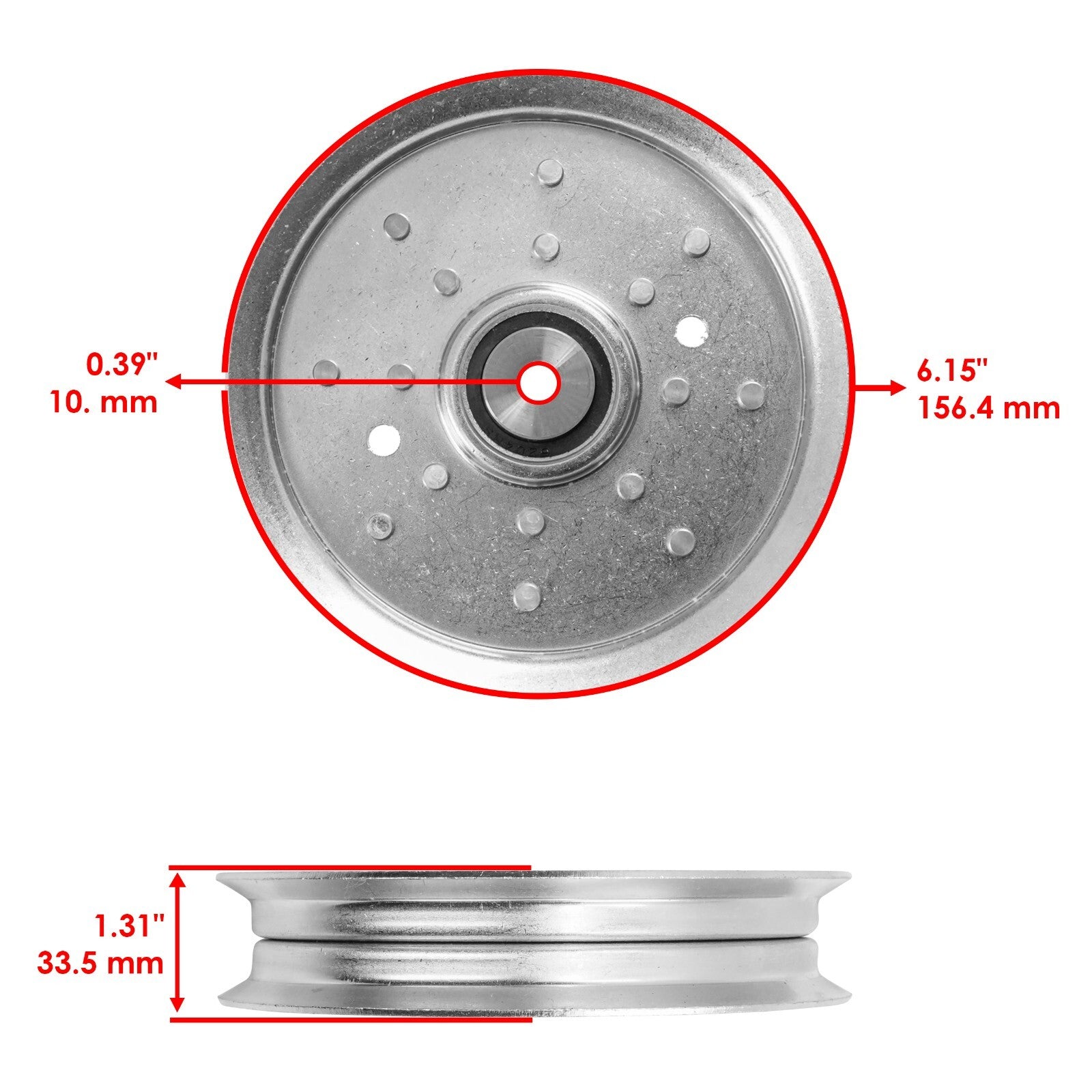 Deck Pulley Replacement for John Deere X320 X324 X500 X520 Z645 (48")