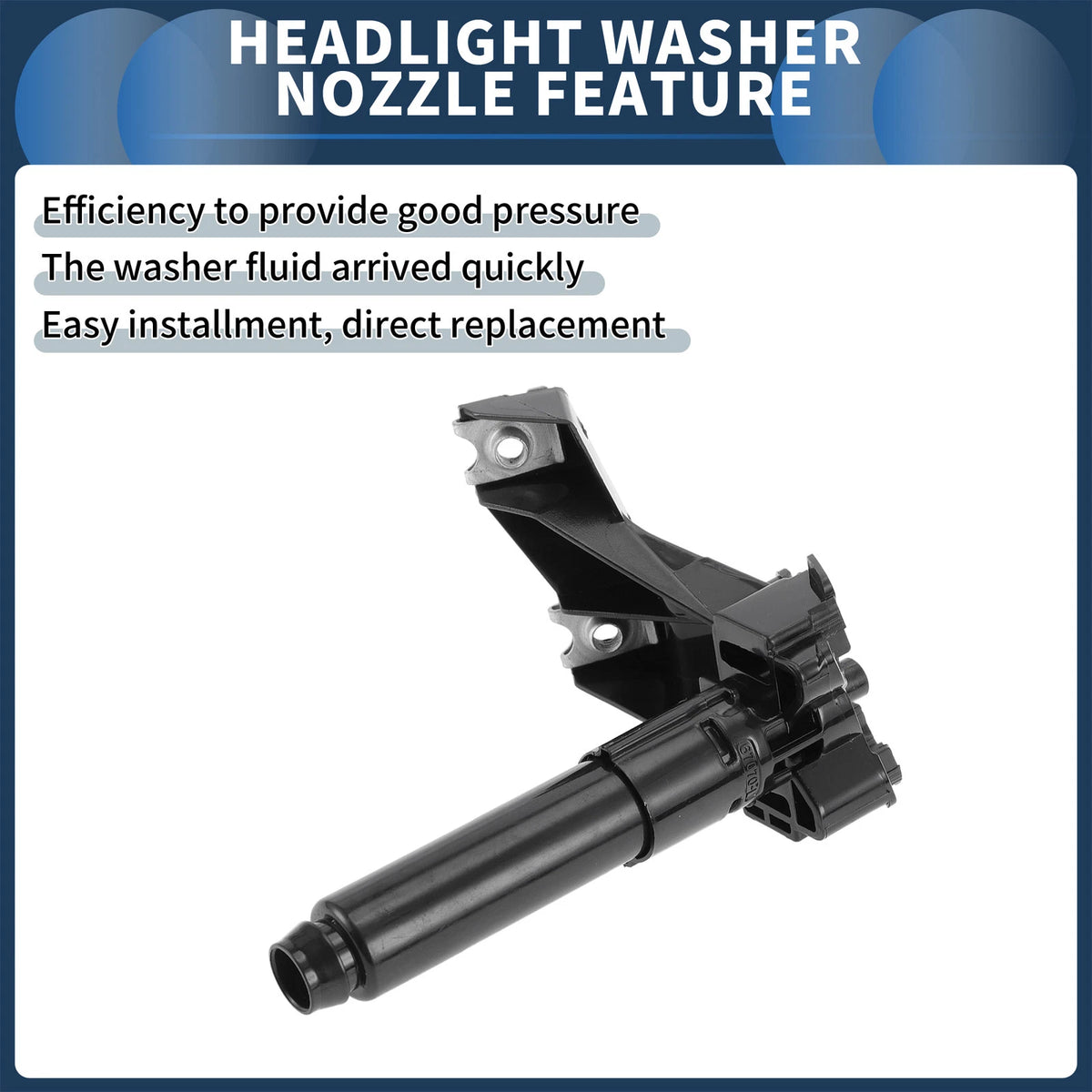 Front Driver Side Headlight Washer Nozzle for Mitsubishi Outlander (2003–2021) No.8264A309
