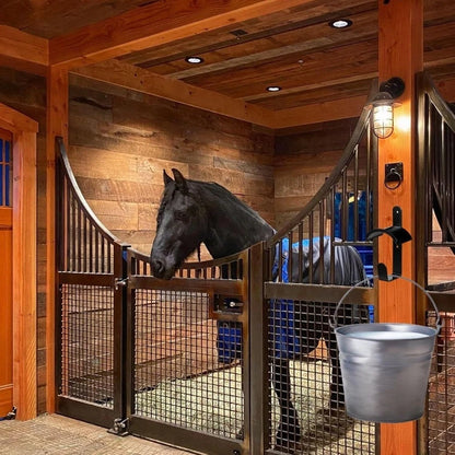 2X Metal Wall Mounted Saddle Rack for Equestrian Tack Organization