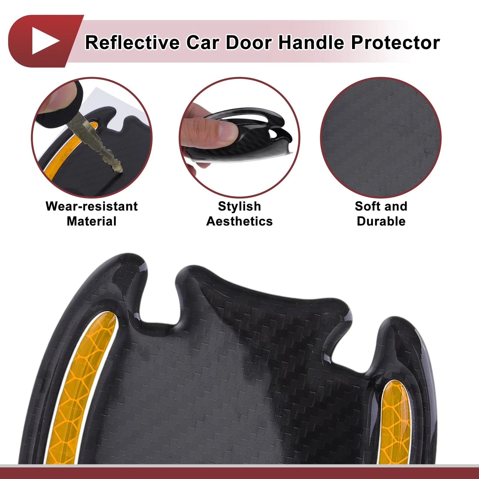 3D Car Door Handle Scratch Protector for