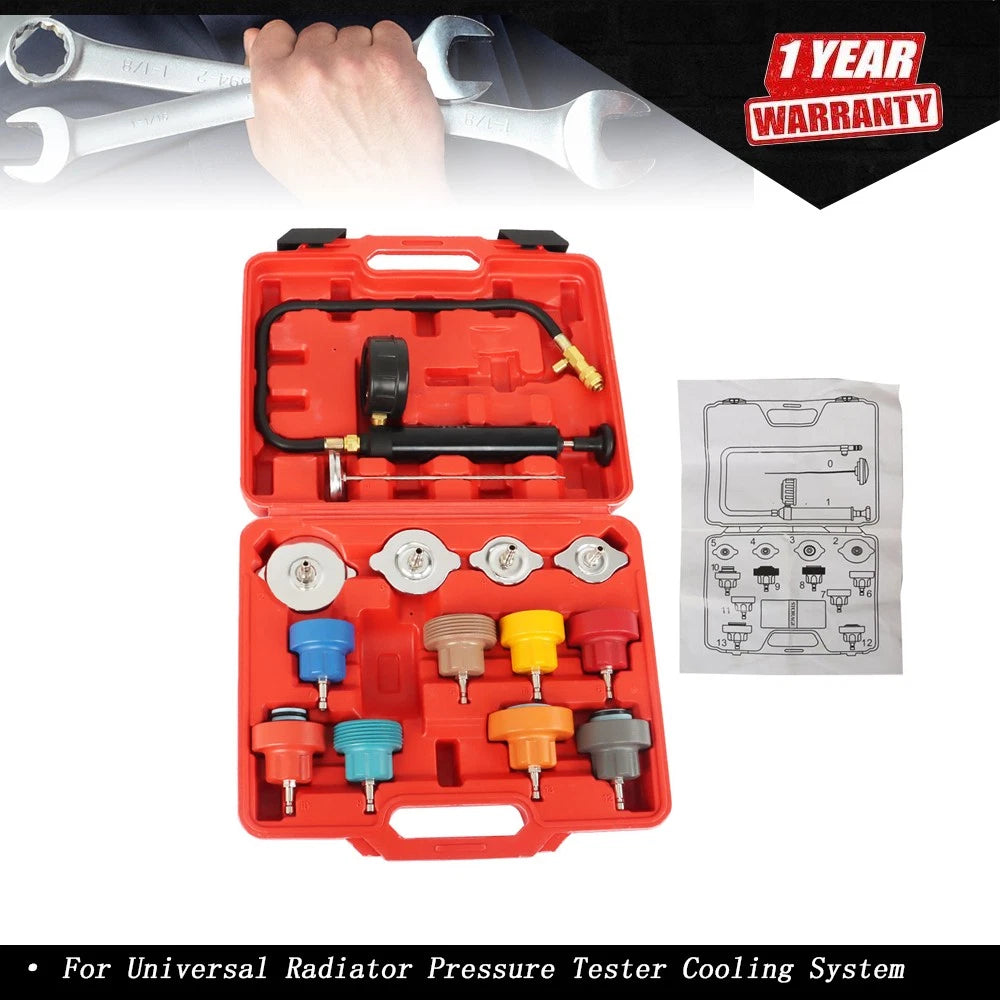 Universal Radiator Pressure Tester for Cooling System Leak Detection