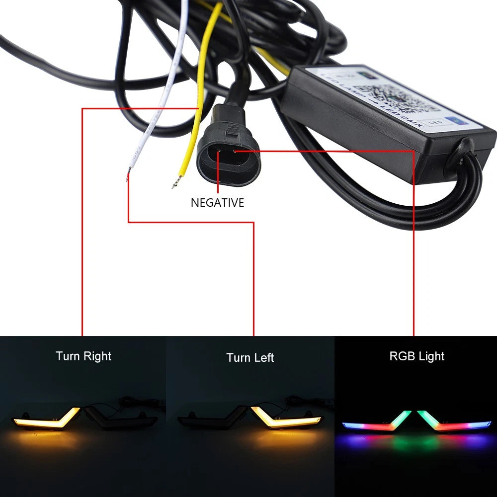 RGB Front LED Signature Light for Can-Am Commander Defender Max (2020–2023)