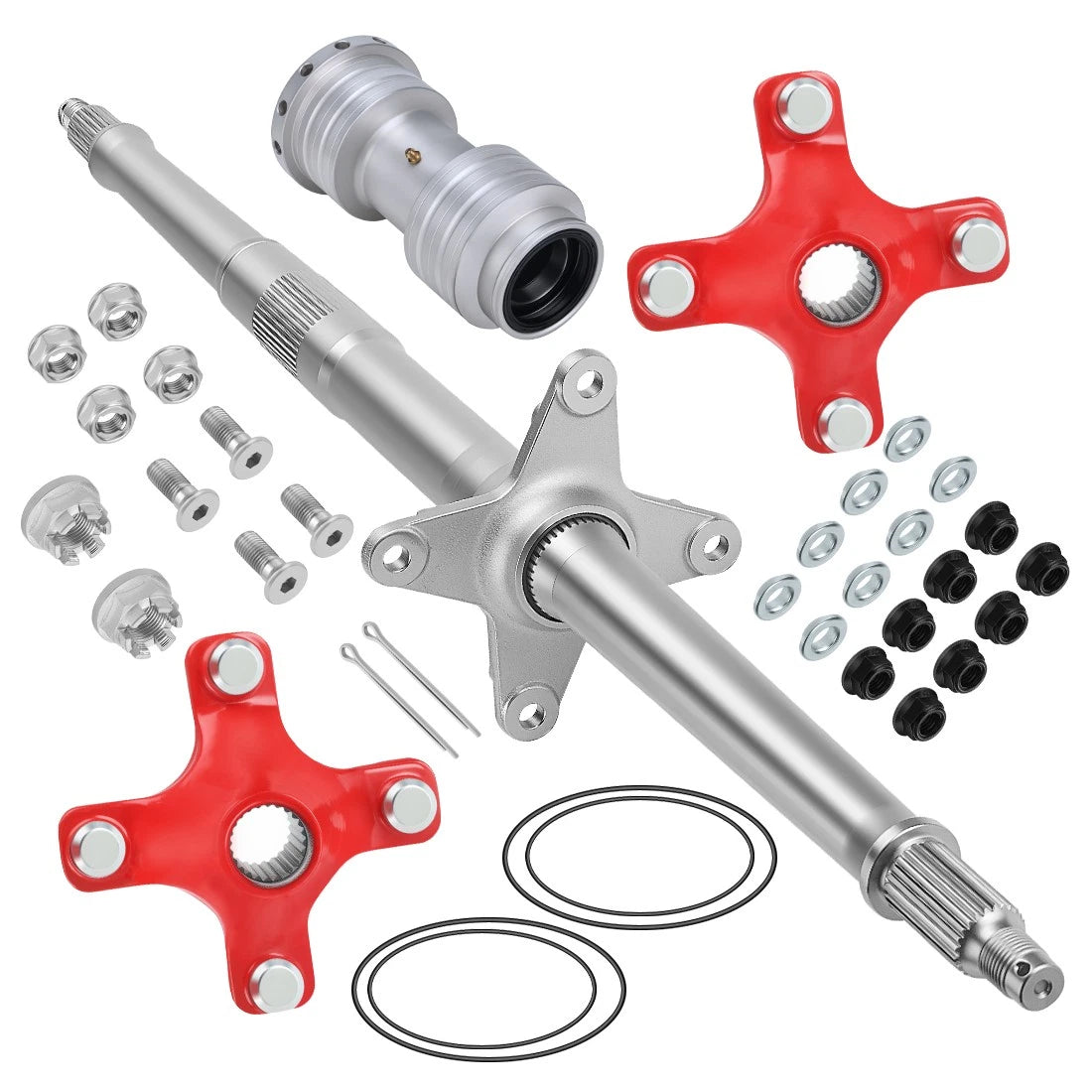 Rear Axle Shaft & Wheel Hub Bearing Carrier for Honda TRX400EX (2000–2009)
