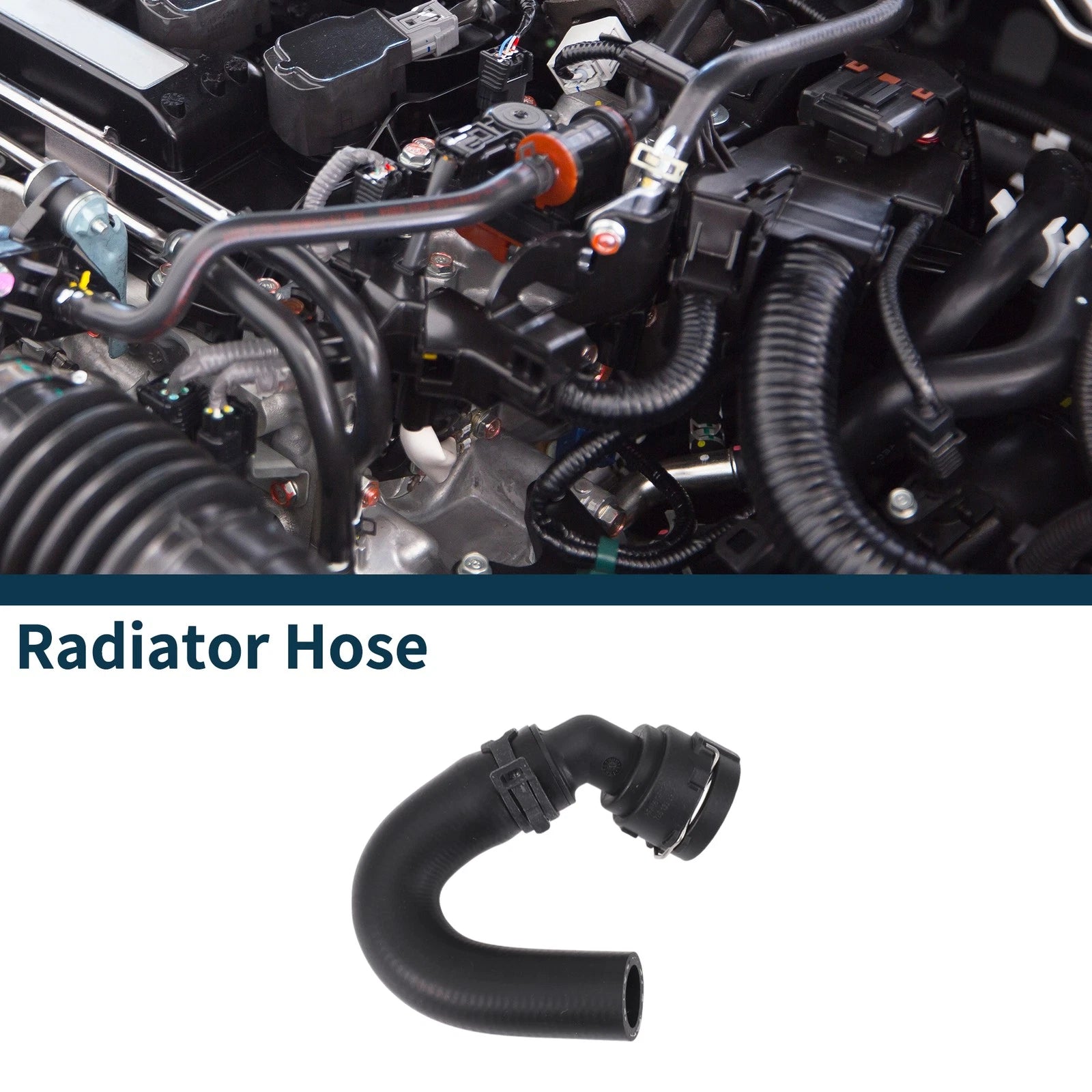Radiator Hose Coolant Pipe Replacement for Audi Q7 (2015–2019) Rubber Black
