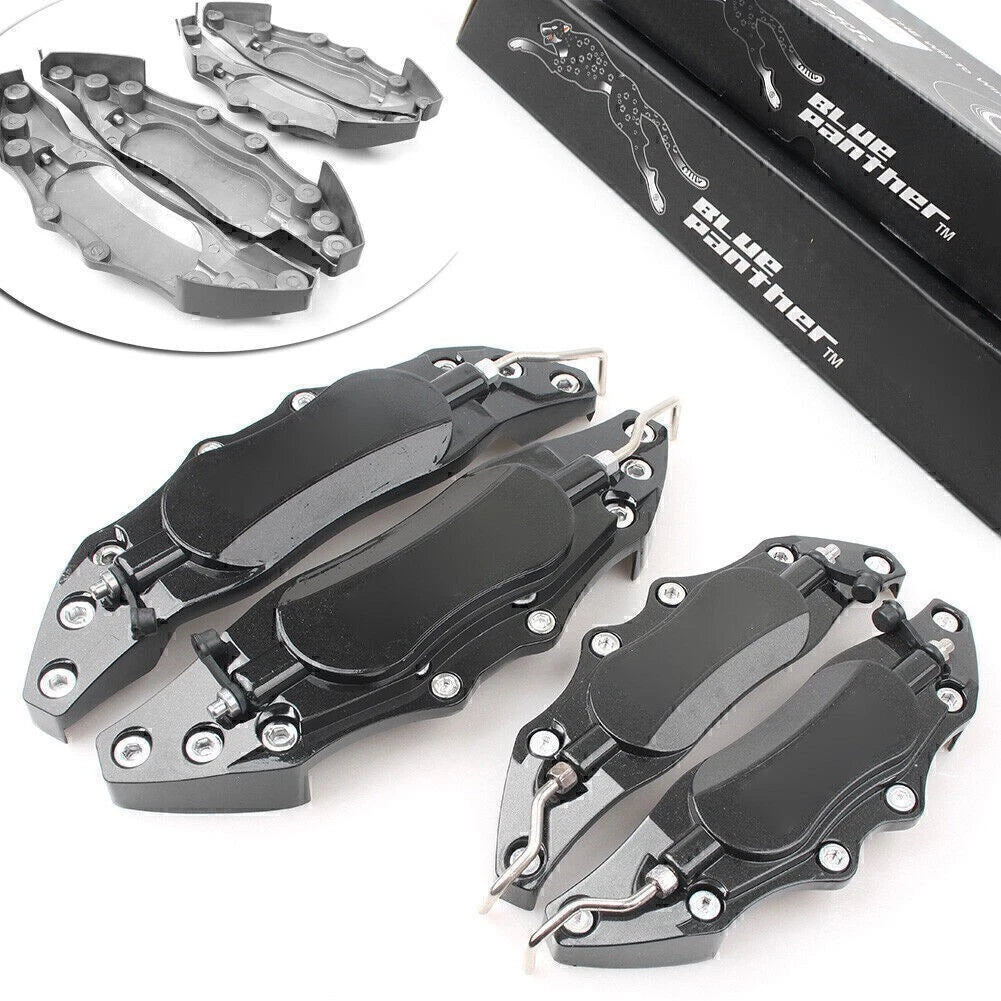 Brake Disc Caliper Covers for Universal Fit (14"-17" Wheels) - Black