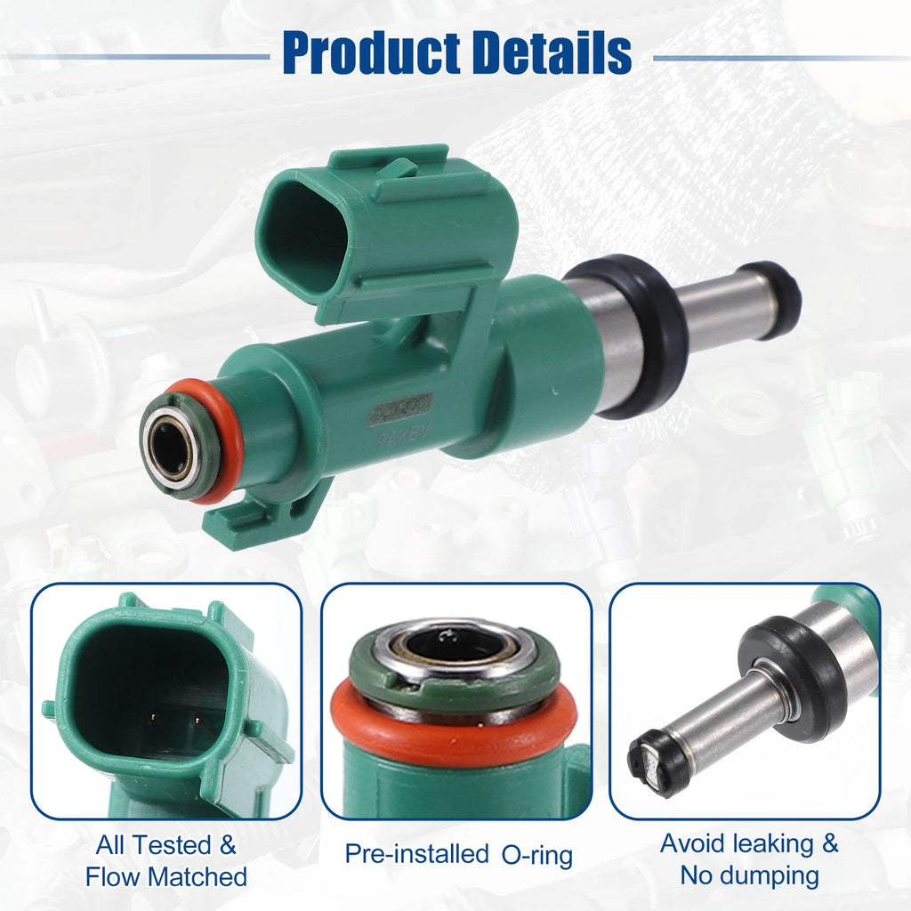 4pcs Fuel Injector Nozzle Replacement for Lexus GS460 4.6L (2009–2011)