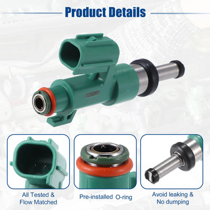 4pcs Fuel Injector Nozzle Replacement for Lexus GS460 4.6L (2009–2011)