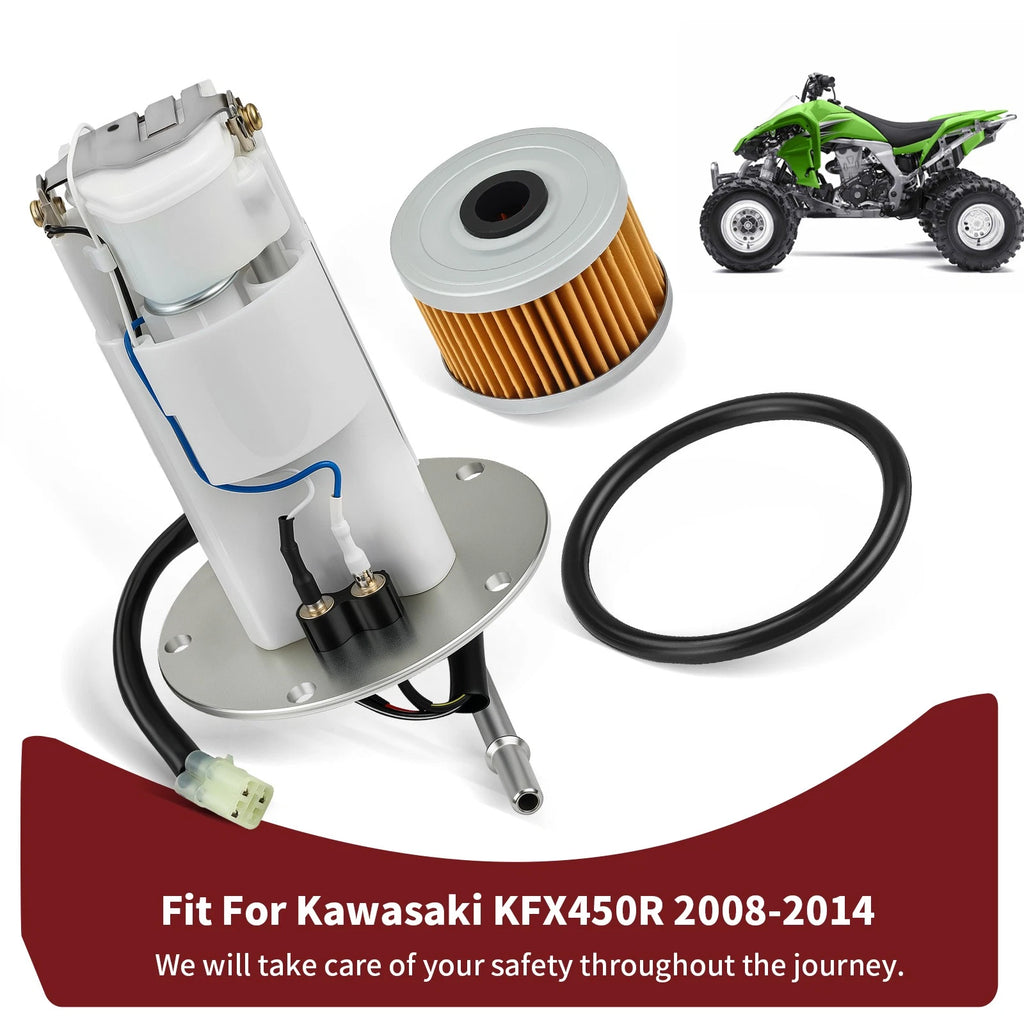 Fuel Pump Assembly w/Oil Filter for Kawasaki KFX450R (2008–2014) 49040-0020 49040-0831