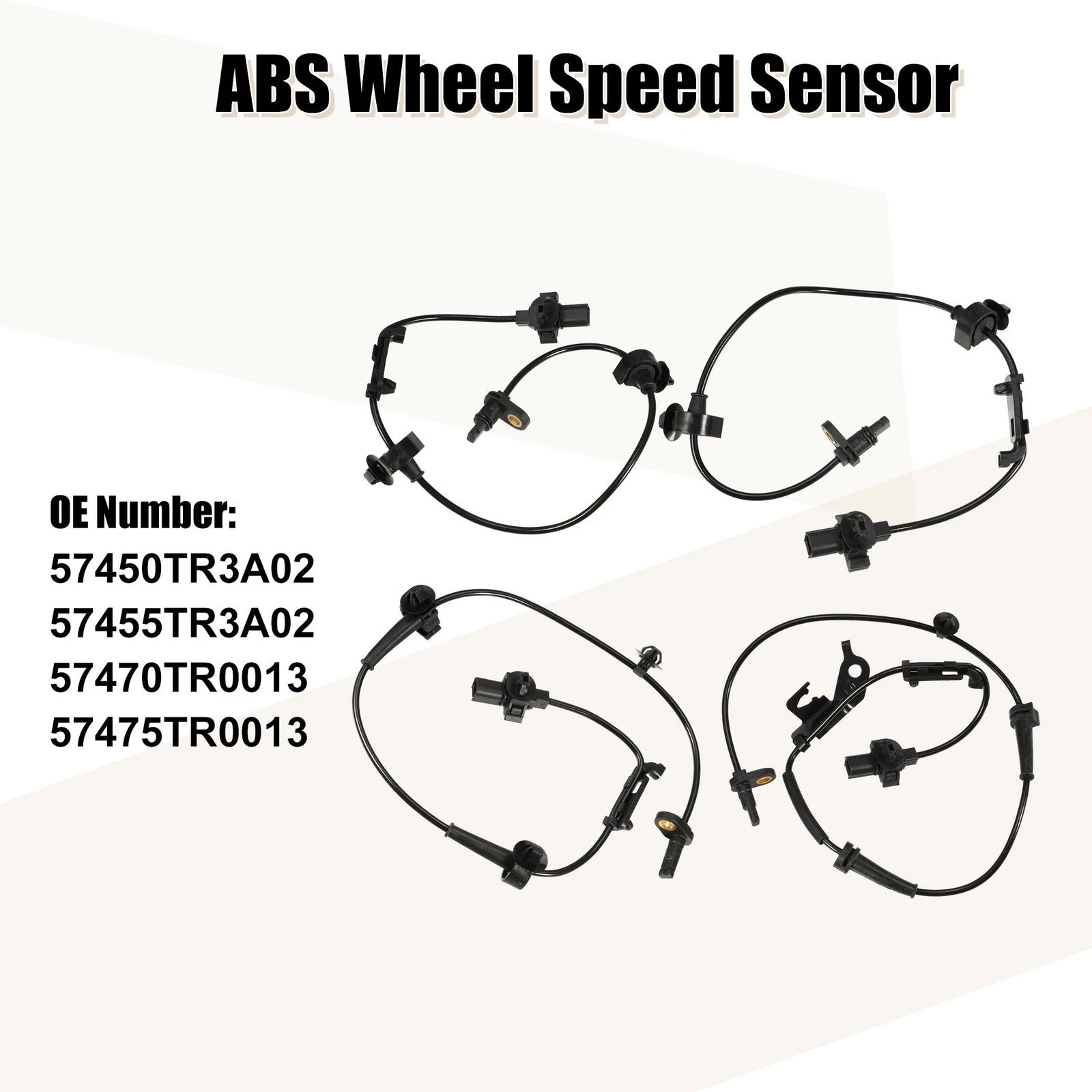 ABS Wheel Speed Sensor Front Left Right Replacement for Honda Civic (2012–2013)