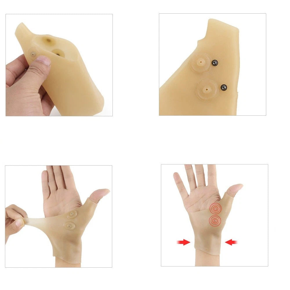 Compression Magnetic Therapy Wrist Gloves for Arthritis (1 Pair)