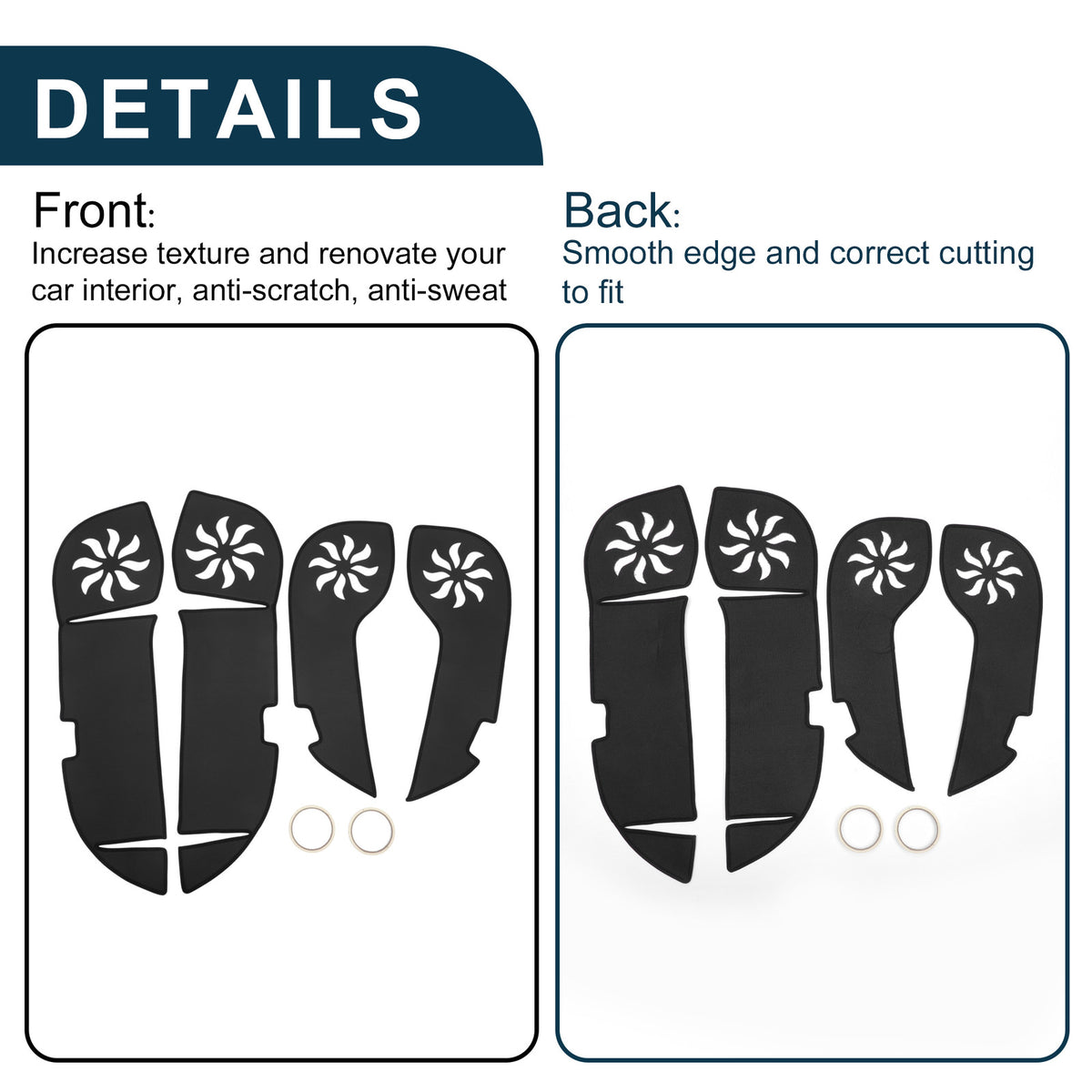 Car Door Anti Kick Pad Sticker Protector for Lexus RX200t (2016–2019)