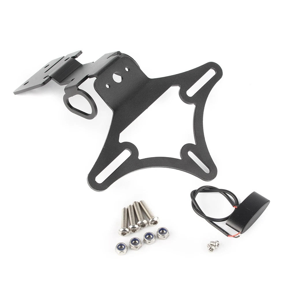 LED Fender Eliminator License Plate Holder Bracket Kit for Yamaha R6 (2017–2018)