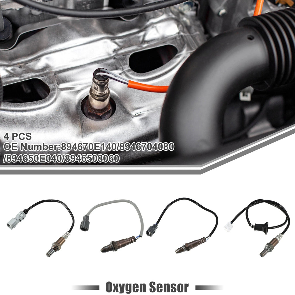 4 Pcs Oxygen Sensor Upstream Downstream for Toyota Sienna (2012–2014)
