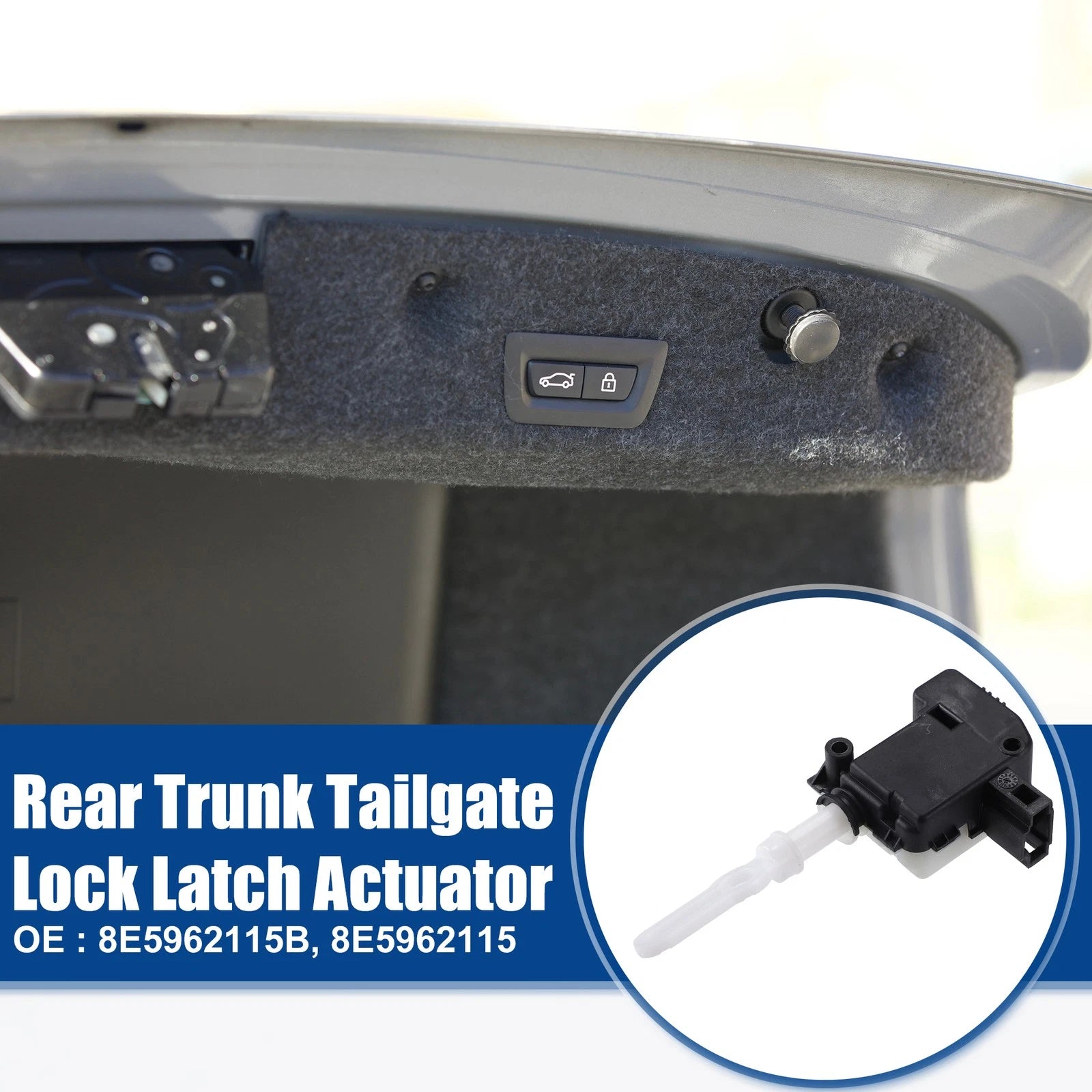 Trunk Release Actuator Rear Replacement for Audi A4 Sedan (2002–2005)