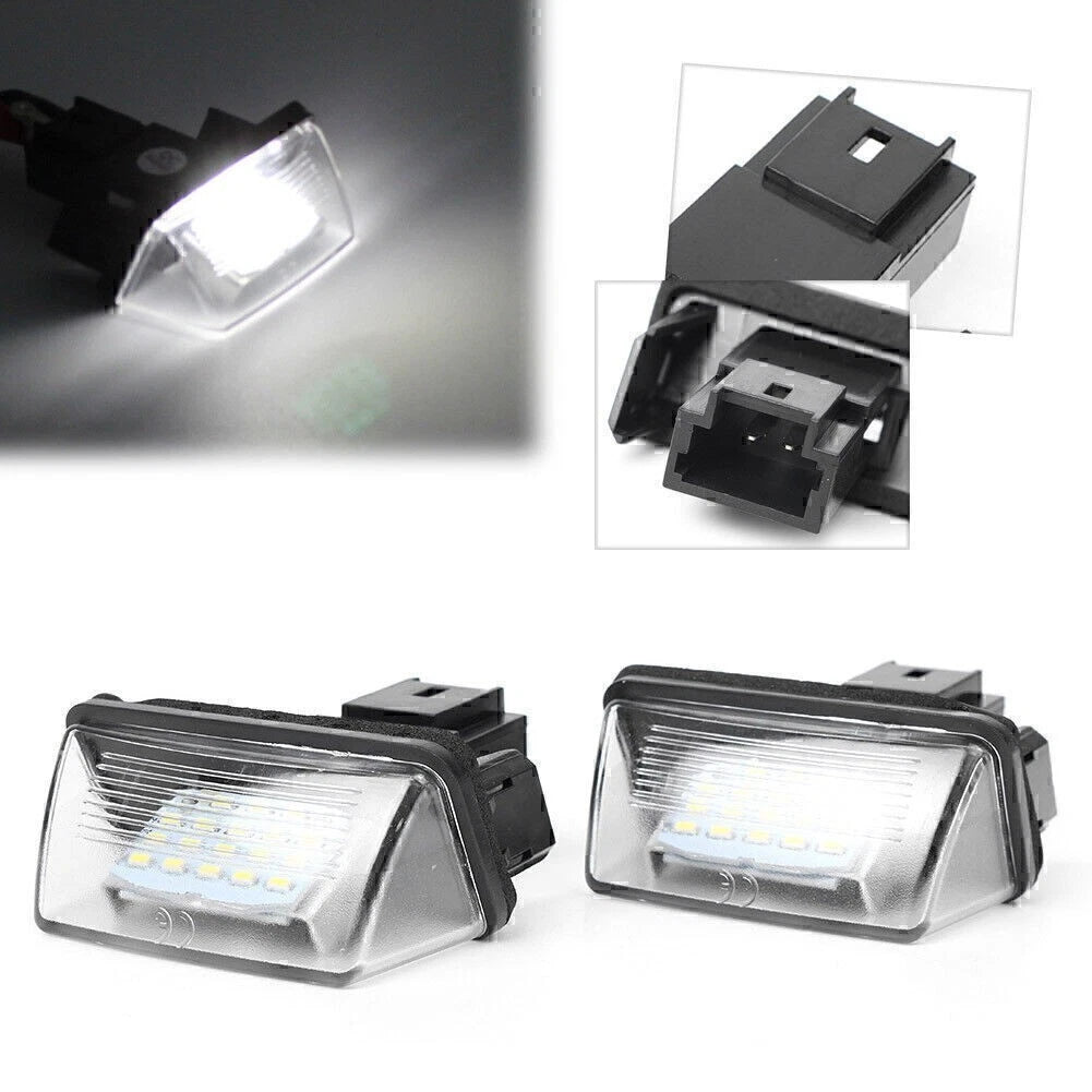 2X LED License Plate Light for Peugeot 207/307/308, Citroen