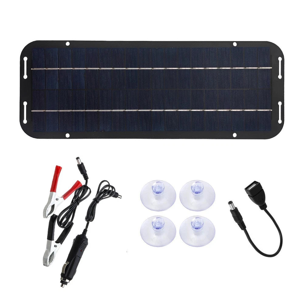 5W 6W 30W Solar Flexible Panel for RV Boat Motorcycle (12V 18V)