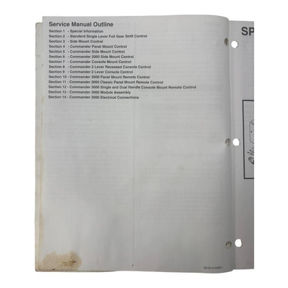 Remote Controls Service Manual for Quicksilver 90-814705R1 (1997)