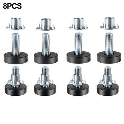 Height Adjustable Furniture Levelers Feet Set of 8