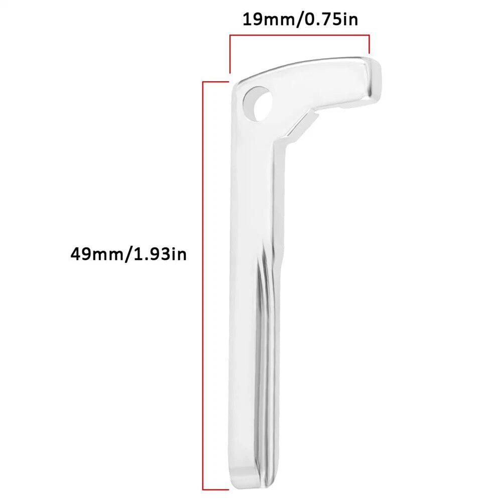 2Pcs Insert Small Key Blank Emergency Key Uncut Blade For Mercedes Benz Keyblade