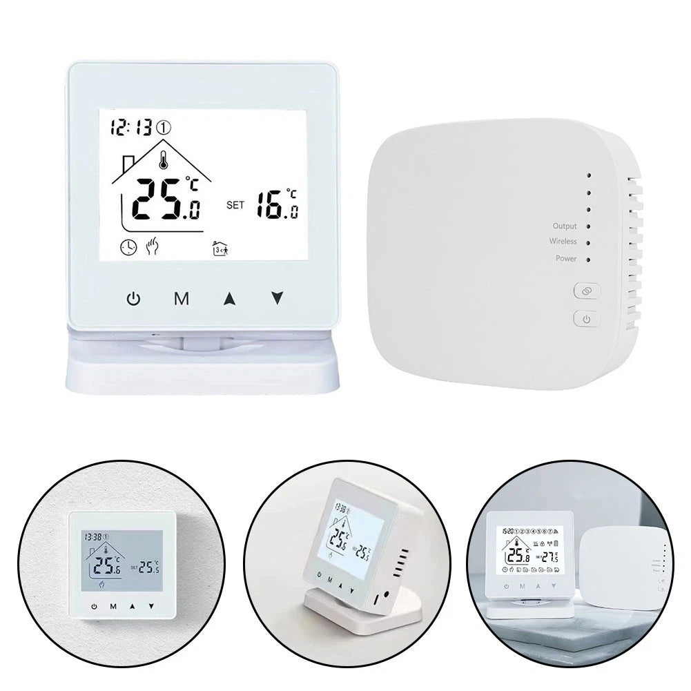 Easily Adjustable RF433 Thermostat for Personalized Heating Comfort