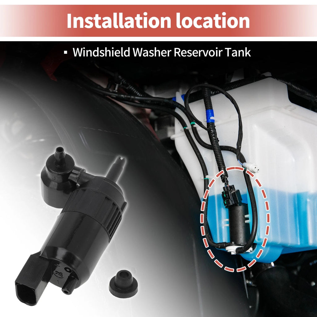 Windshield Washer Pump Replacement for Cadillac and Chevy and GMC (2021–2024)