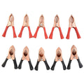 10pcs Set Crocodile Clips 70mm 30A Connector for Automotive Use