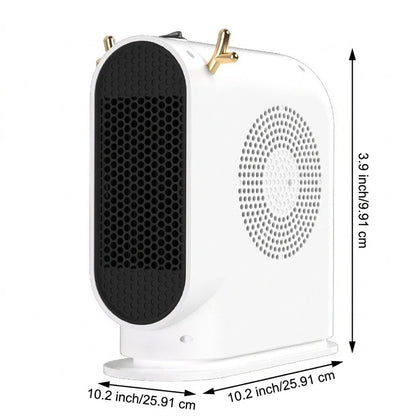 Compact Small Desktop Heater for Apartment Dorm Room (26x26x10cm)